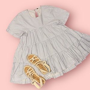 FREE PEOPLE STRIPED BABYDOLL SHIRT/DRESS SIZE XS